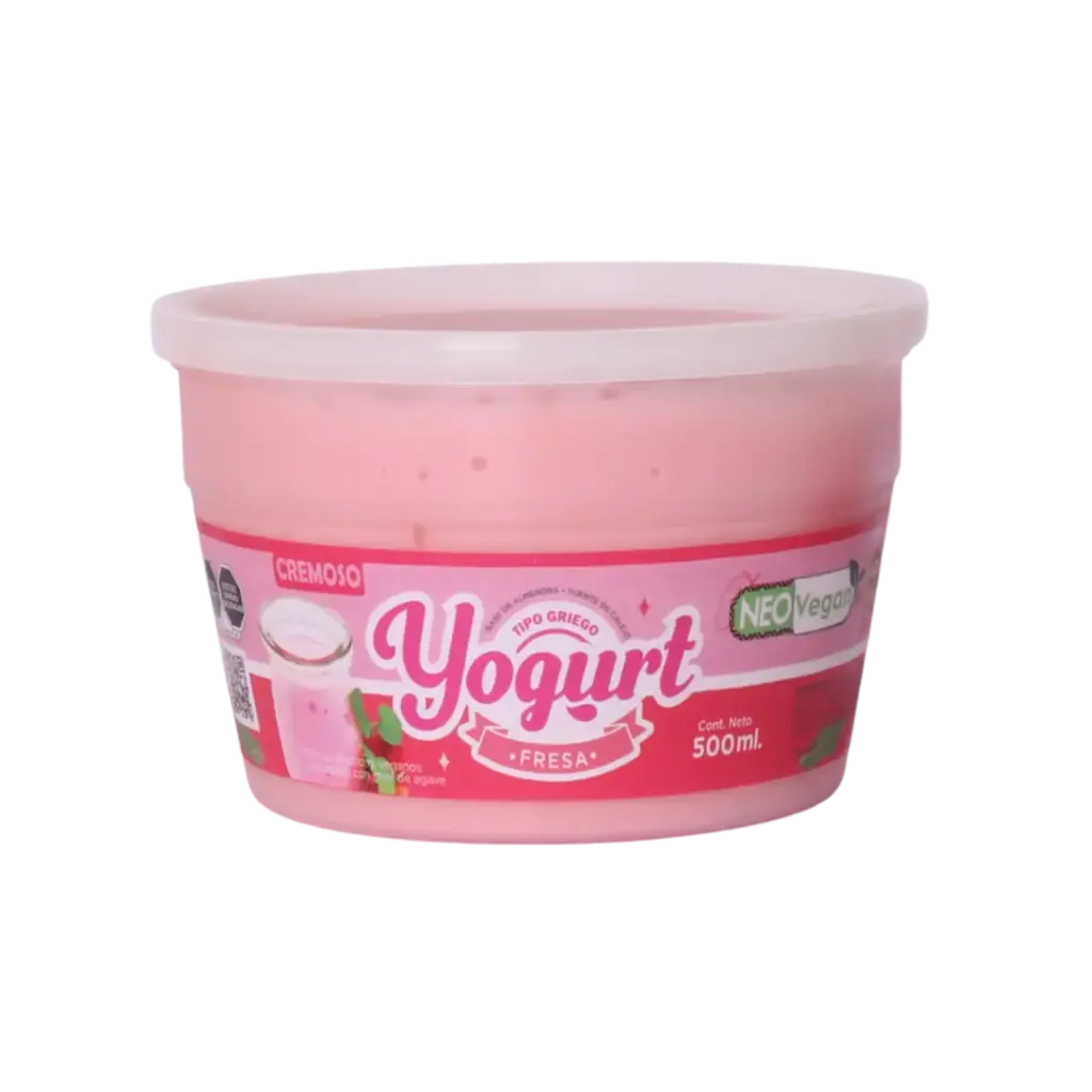 Yogurt Griego Vegano Fresa 500gr