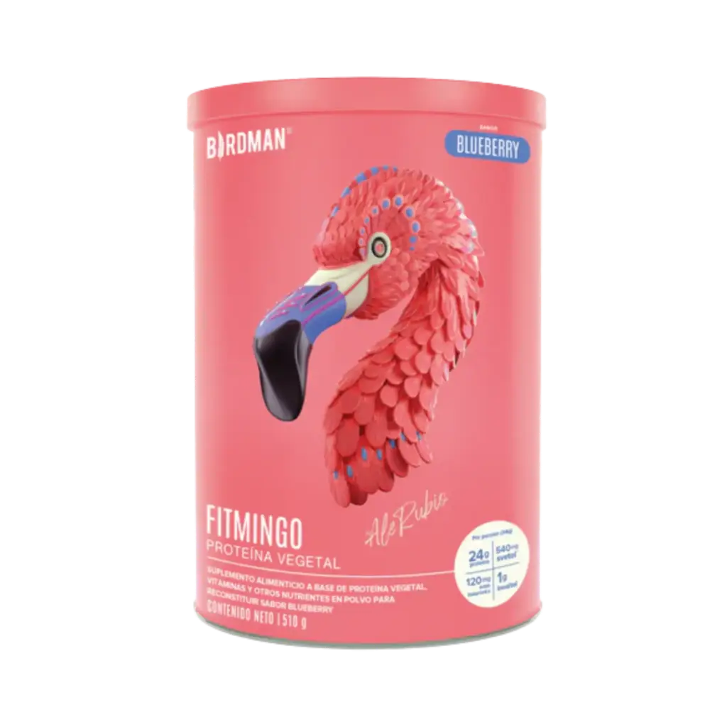 Birdman Fitmingo Proteina Blueberry 510gr - 15 Servicios