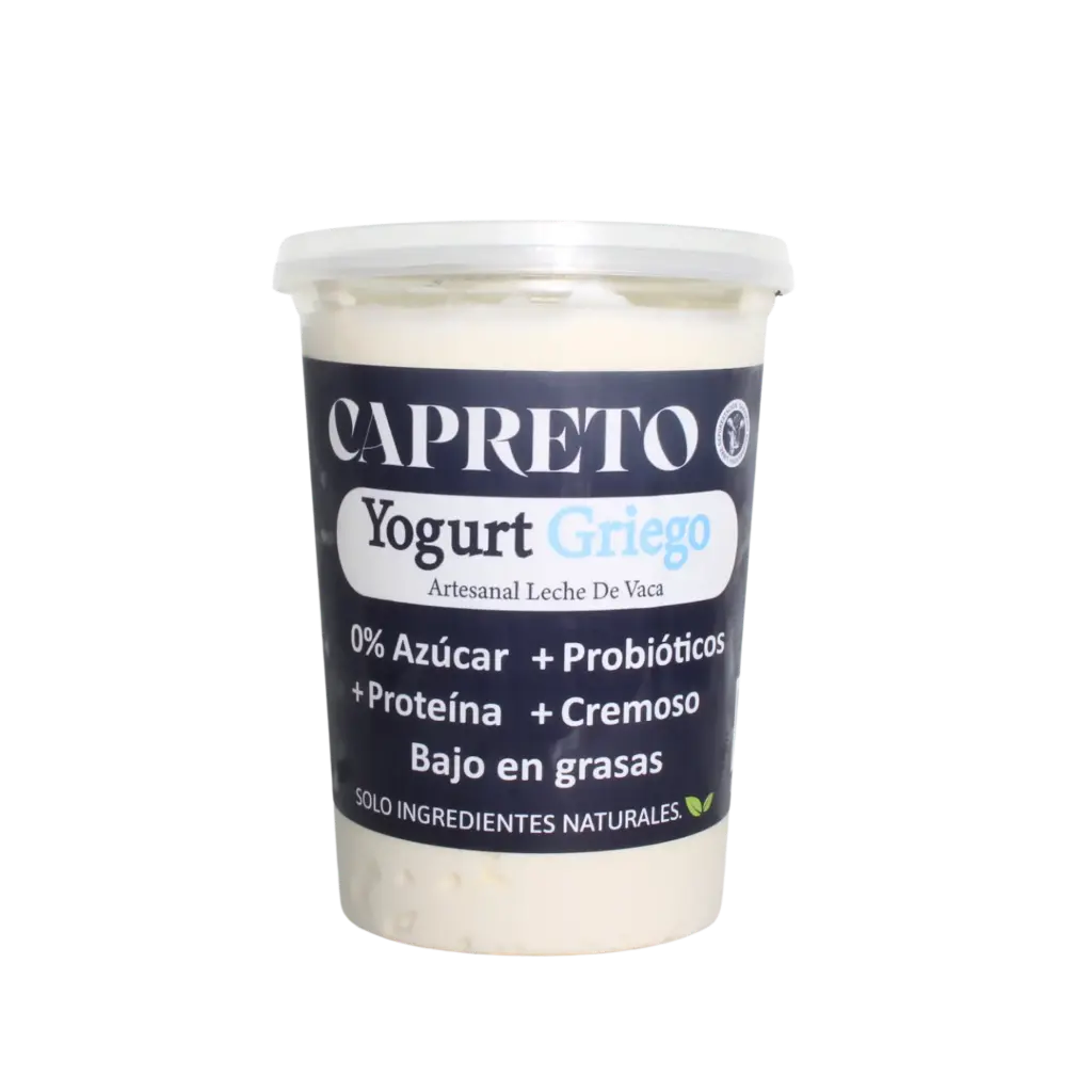 Yogurt Griego Natural Artesanal 980gr Vaca