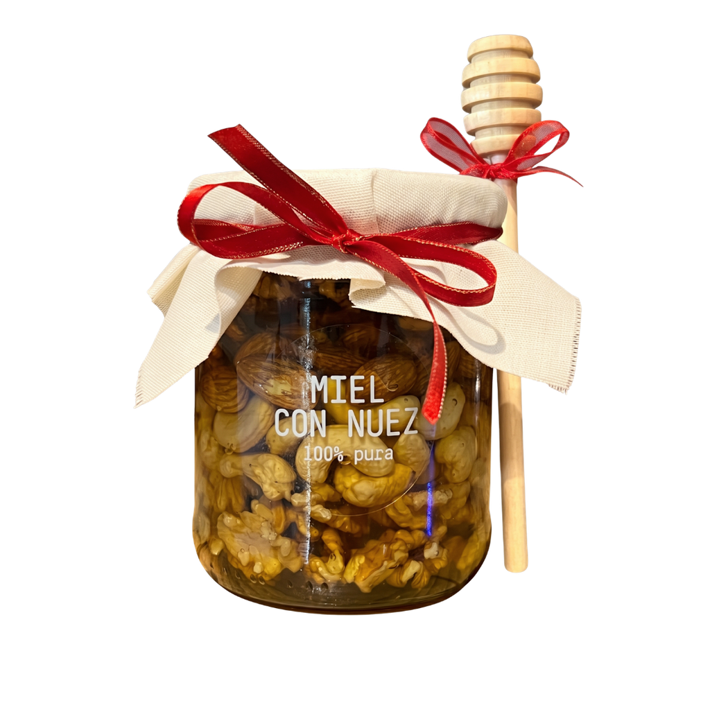 Bote Navideño - Miel con Nueces 500gr