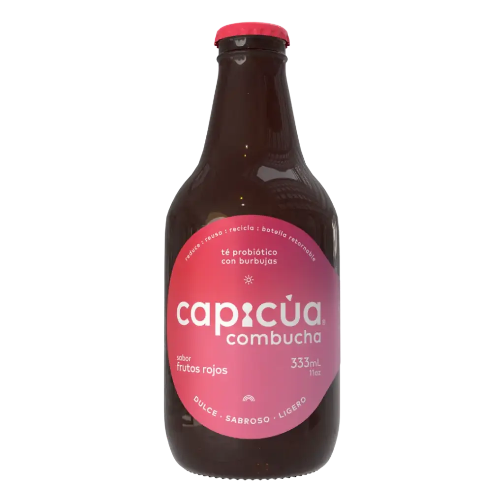 Kombucha Frutos Rojos - 333ml Capicúa 