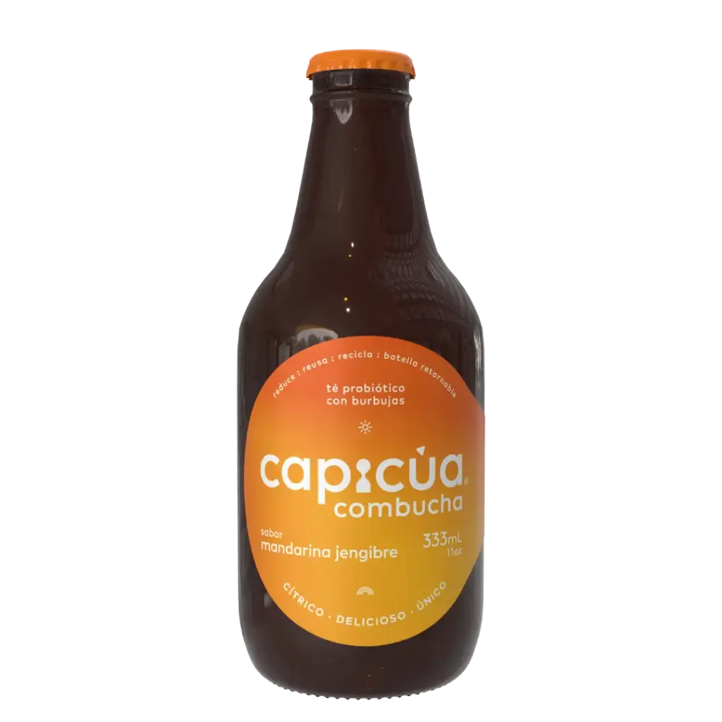 Kombucha Mandarina Jengibre - 333ml Capicúa