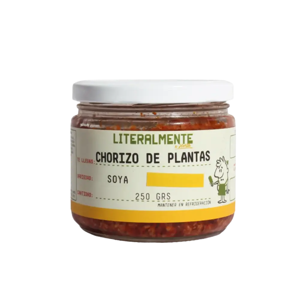 Chorizo Vegano de Soya - Frasco 250gr