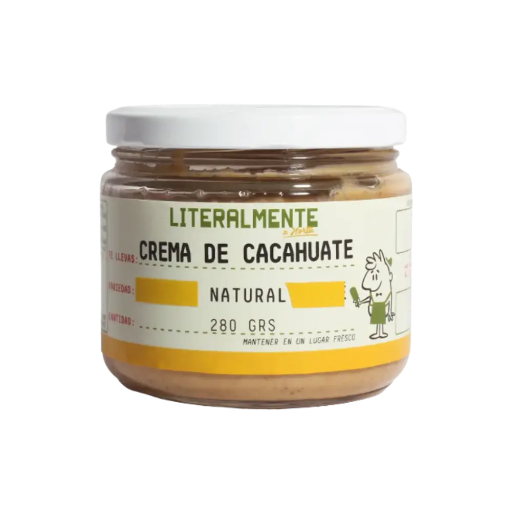 Crema de Cacahuate Natural - 280gr Frasco