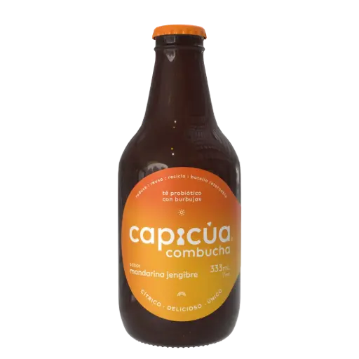 [7500464469922] Kombucha Mandarina Jengibre - 333ml Capicúa