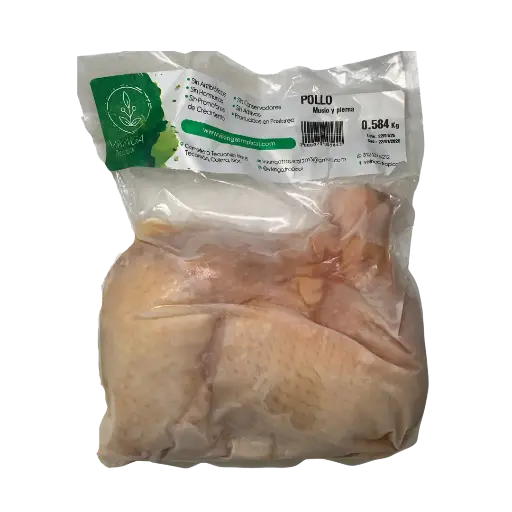 [21681483] Muslo y Pierna de Pollo Libre Pastoreo 630gr aprox Congelado Vikinga Tropical