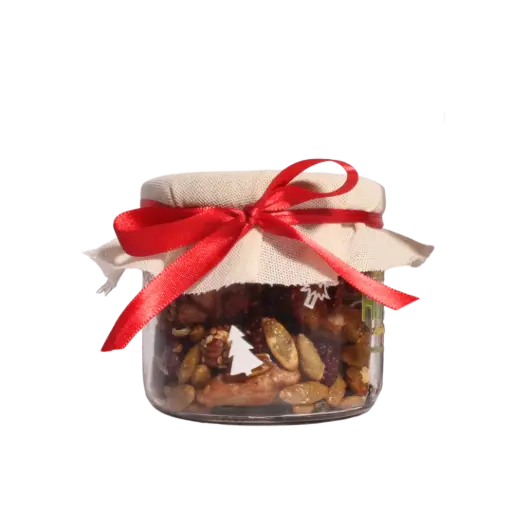 Bote Navideño - Mix de Nueces Naturales 180 gr