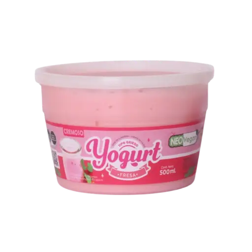 Yogurt Griego Vegano Fresa 500gr