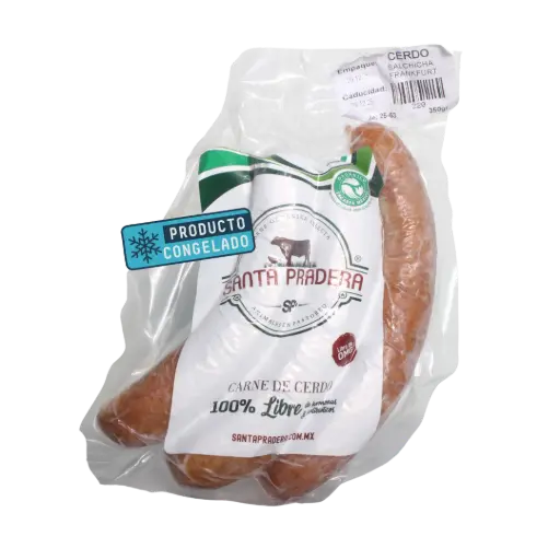 [100000023456220] Salchichas p/ Hot Dog estilo Frankfurt Paq 350gr - Cerdo Libre Pastoreo