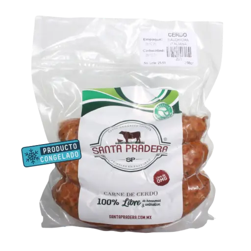 Salchicha Italiana Paq 350gr - Cerdo Libre Pastoreo