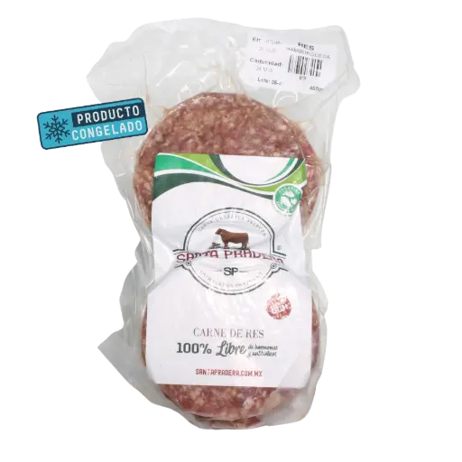 [598745602473] Carne para Hamburguesa de Res Libre Pastoreo - Paq. 4 pz