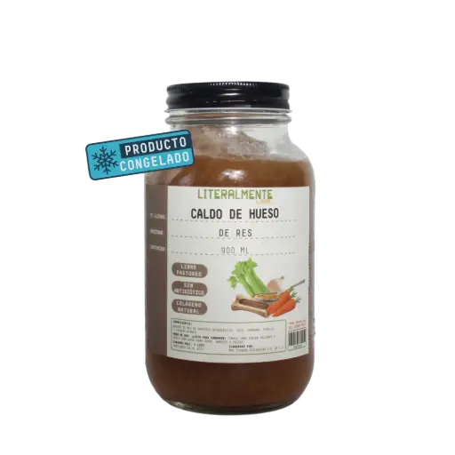[25639874] Caldo de Hueso Res Libre Pastoreo 960 ml Literalmente