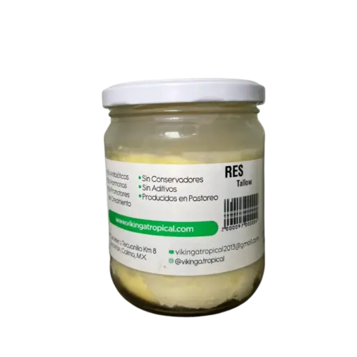 Tallow Res para Cocinar - Frasco 420gr Vikinga Tropical