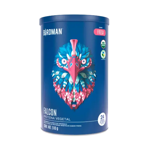 [7503025737522] Birdman Falcon Proteína Vegana Fresa 510gr - 17 Servicios